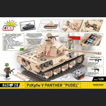 PzKpfw V Panther - Pudel 840 Kl. 1:28 HC WWII